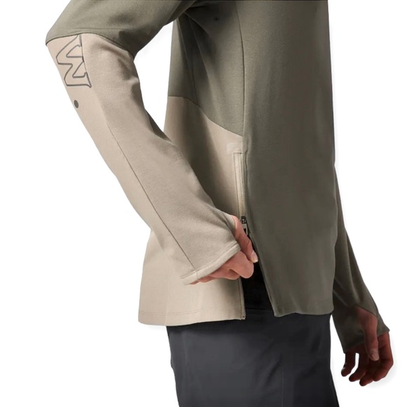 Lululemon Escape and Explore LS Size Medium Color Sage Stone and Silver - Picture 9 of 16